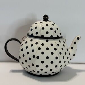 Kate Spade Alice in Wonderland Teapot Party Crossbody | Polka Dot | NWOT